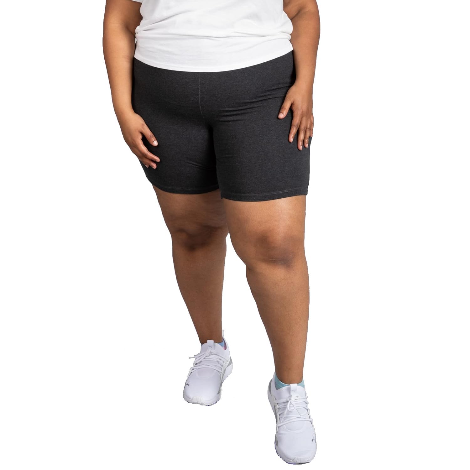 KIKWIT Women's Plus Size Anti-Chafing Slip Shorts - Running, Cycling, Yoga & Gym Workout Boy Shorts - Breathable Under Dress or Skirt for Comfort & Protection