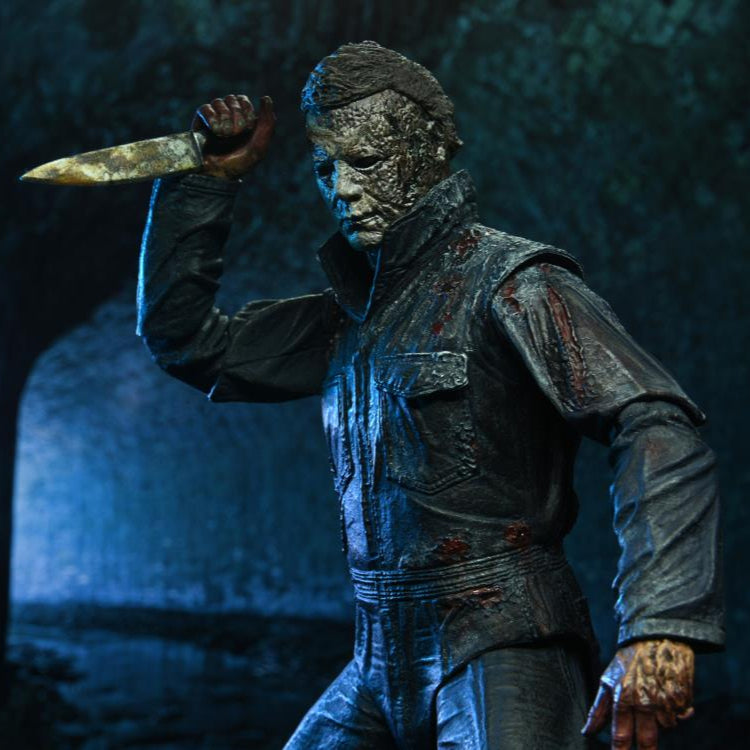 NECA Ultimate Michael Myers Action Figure - Halloween Ends Collectible - Perfect for Horror Fans & Movie Collectors | Display for Halloween Decor, Themed Parties & Horror Collections