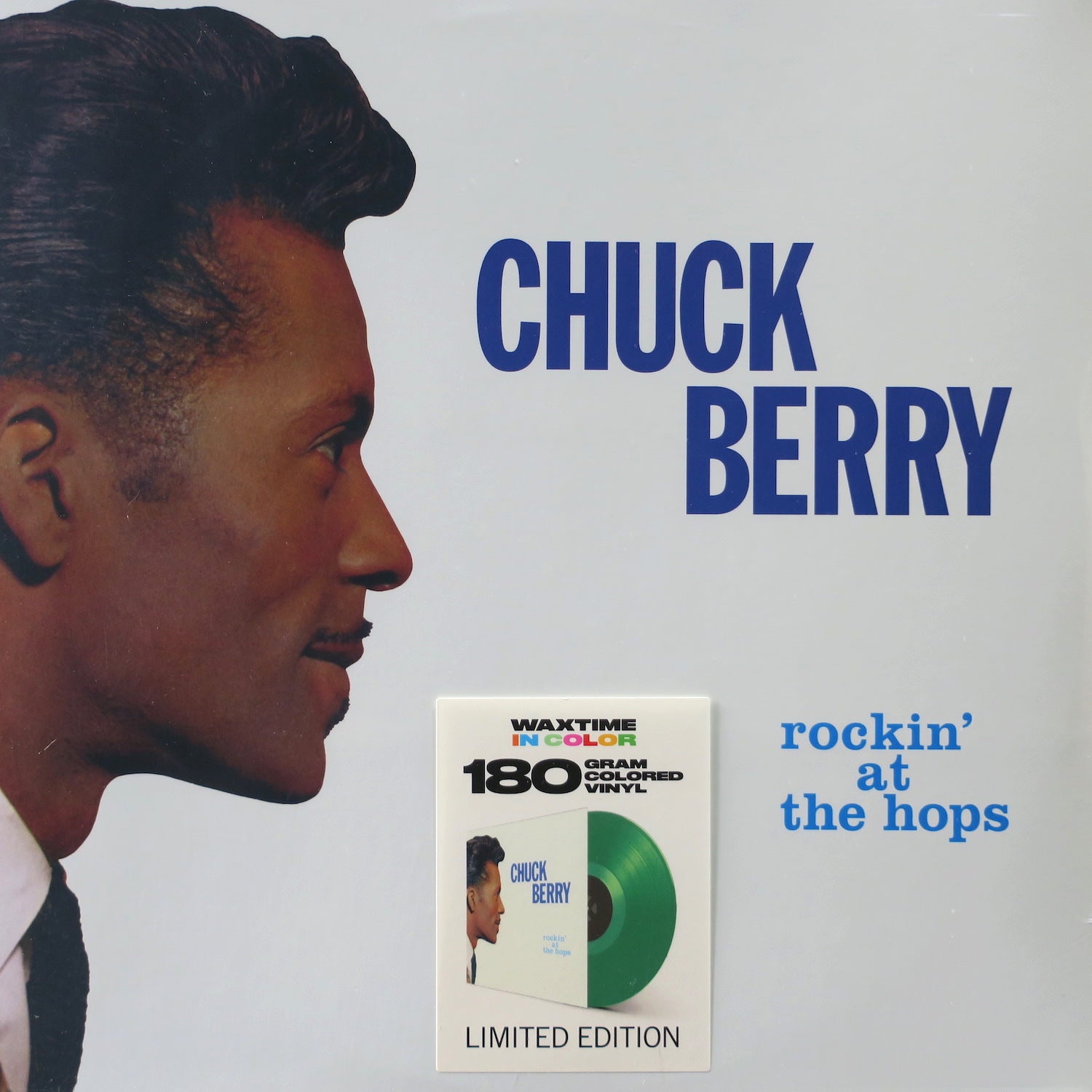 Chuck Berry 'Rockin' at the Hops' 180 Gram Green Vinyl LP Record - Limited Edition Collectible for Music Lovers & Vintage Vinyl Enthusiasts - Perfect for Home Listening, DJ Sets & Record Collections