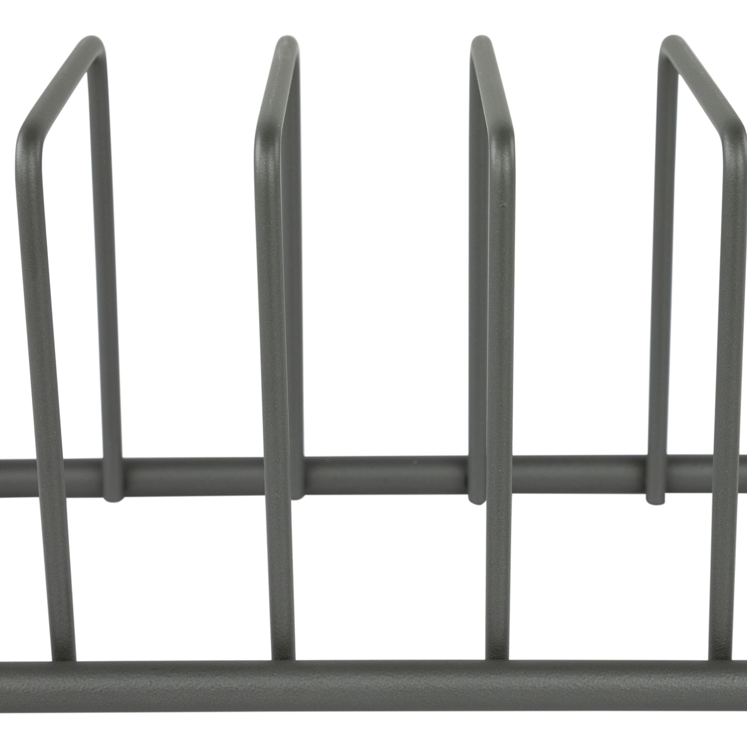 Vervique Emporium | 8-Tier Wrought Iron Kitchen Organizer Rack - Space Saving Storage for Cutting Boards, Cookie Sheets, Baking Pans & Dining Utensils (Metallic Gray) - Perfect for Small Kitchens & Pantry Organization