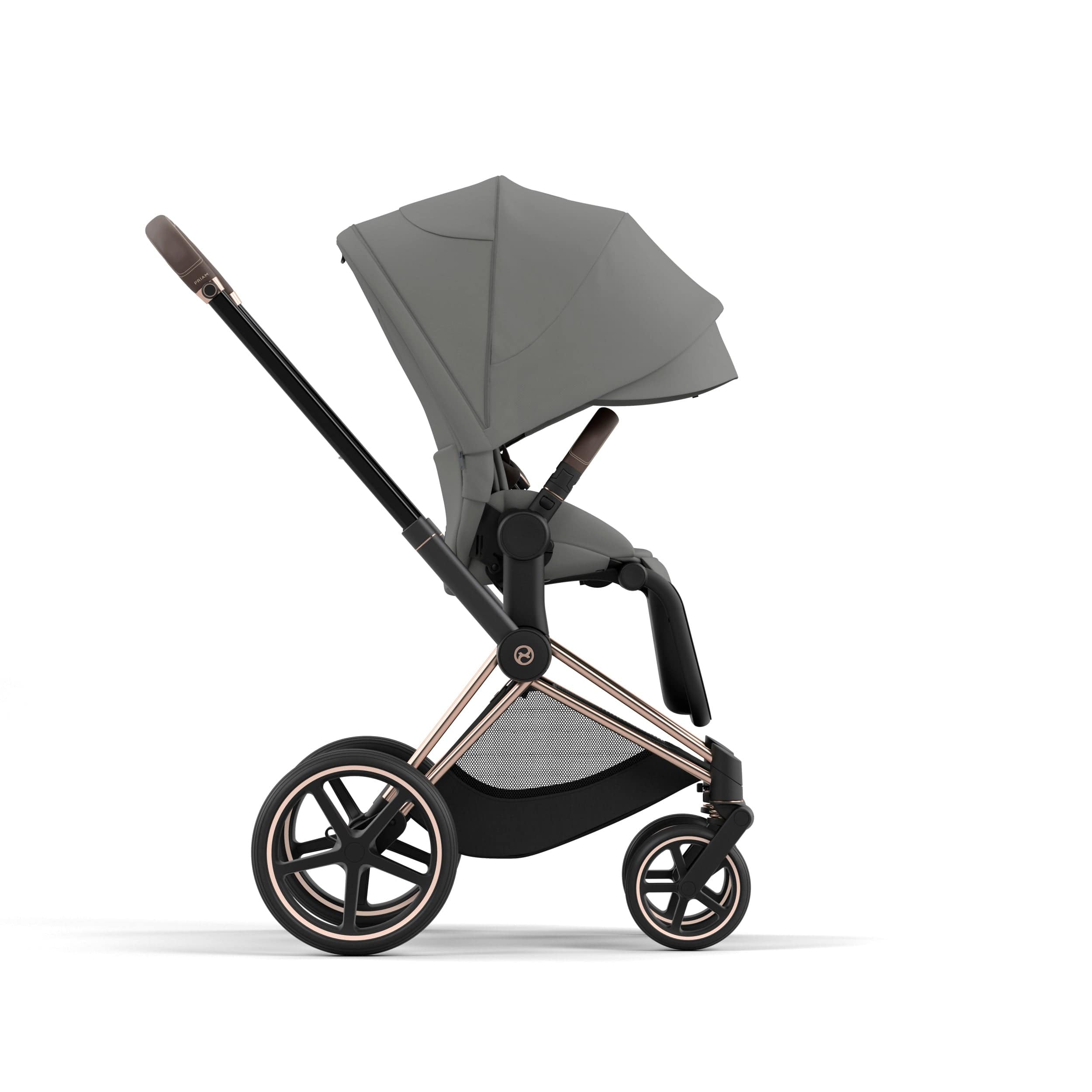 Cybex Priam 4 Complete Luxury Stroller - Rose Gold & Brown | Premium Baby Stroller for Newborns & Toddlers | Perfect for City Walks, Shopping & Travel