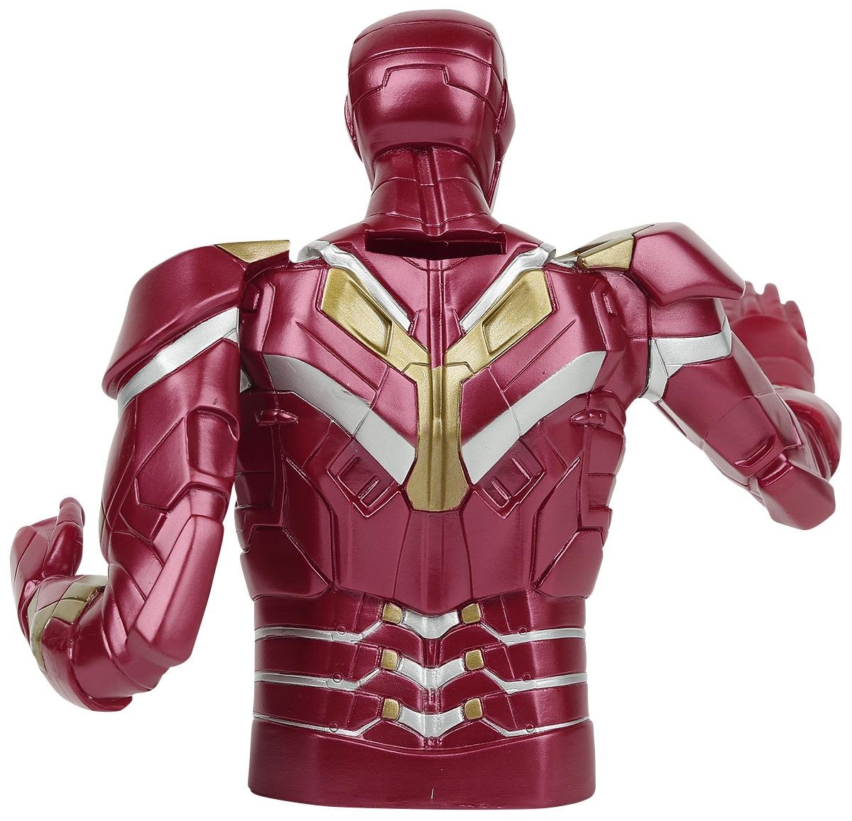 Avengers: Age of Ultron Iron Man Light-Up Bust Bank - Collectible Marvel Superhero Coin Bank with LED Light Effects | Perfect for Marvel Fans, Home Decor, and Gift Giving