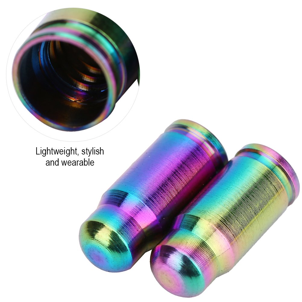 TC4 Alloy Bike Valve Stem - 2 Pack Colorful Presta Valve for Mountain & Road Bike Inner Tubes | Durable Lightweight Gas Nozzle for Cycling, Commuting & Bicycle Maintenance
