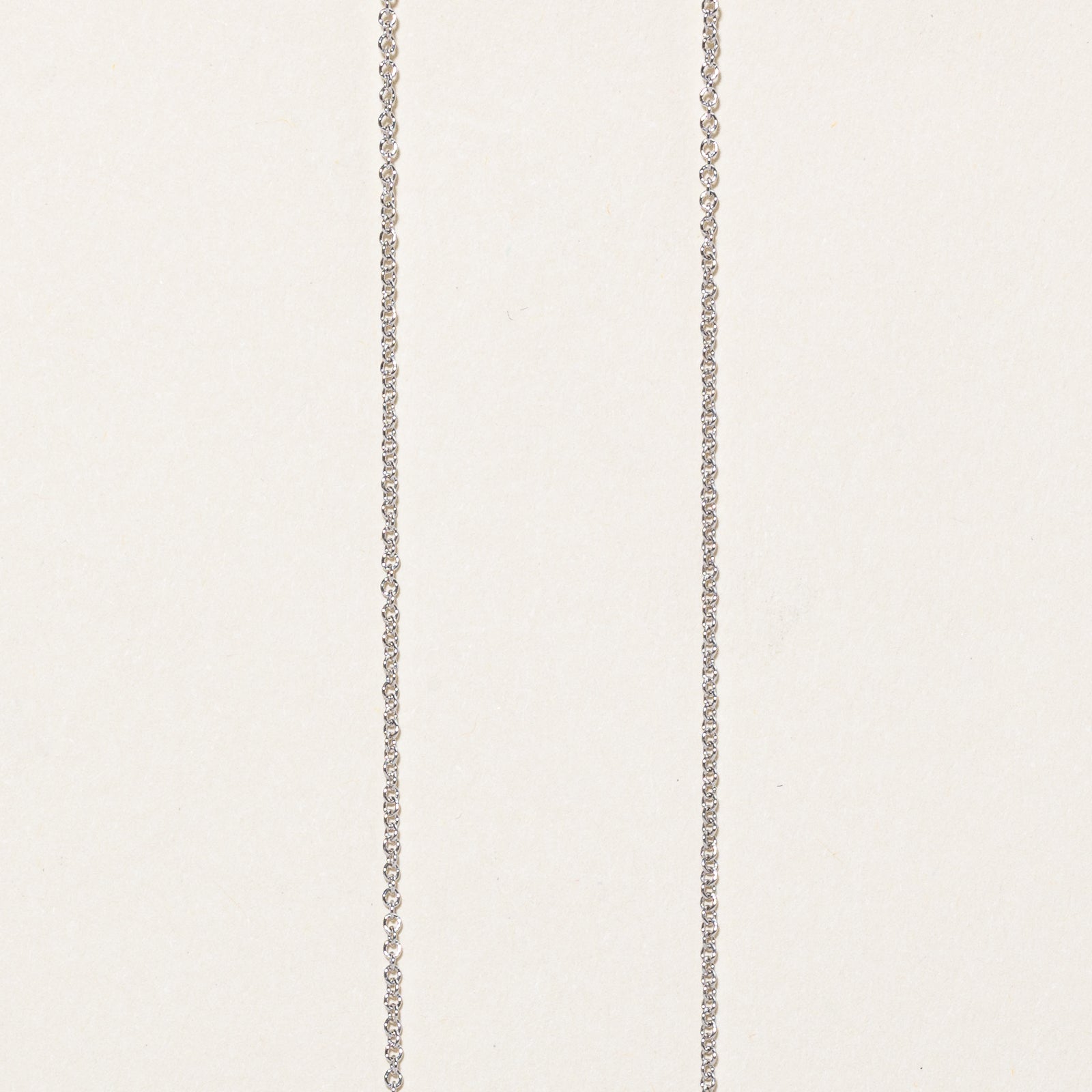 Effy 14K White Gold Cable Link Chain - 1.21mm Thin Diamond-Cut Necklace for Women | Perfect for Everyday Wear, Gift Giving & Special Occasions