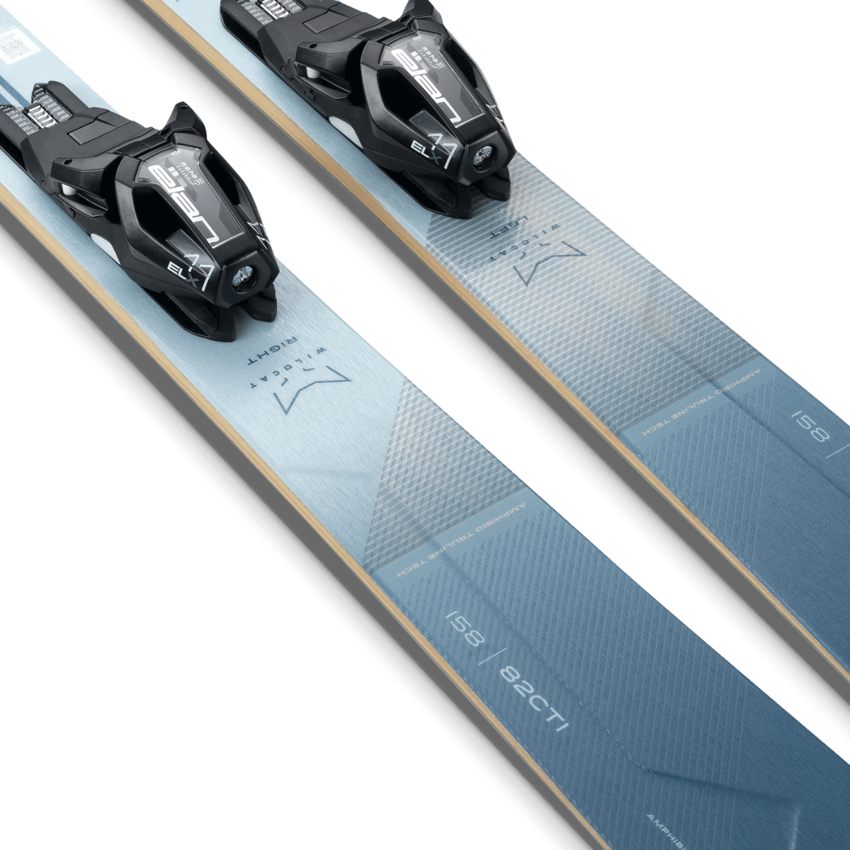 Elan WILDCAT 82 CTI PS Skis with ELX 11.0 DB383418 Bindings 2025 - Perfect for All-Mountain Skiing and Freeride Adventures