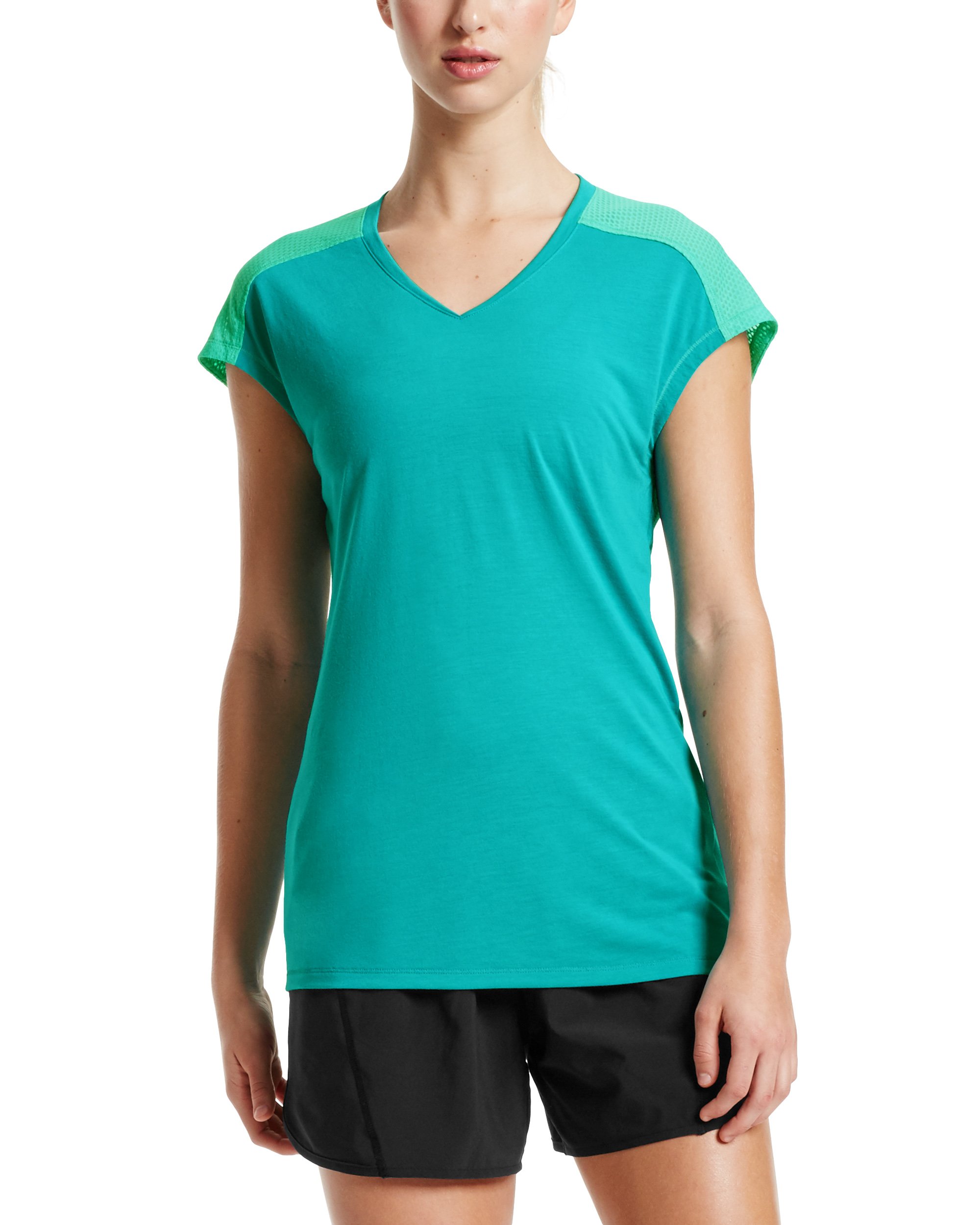Mission Women's VaporActive Isobar Open Back Workout Top - Lightweight Moisture-Wicking Athletic Shirt for Running, Yoga & Gym Training