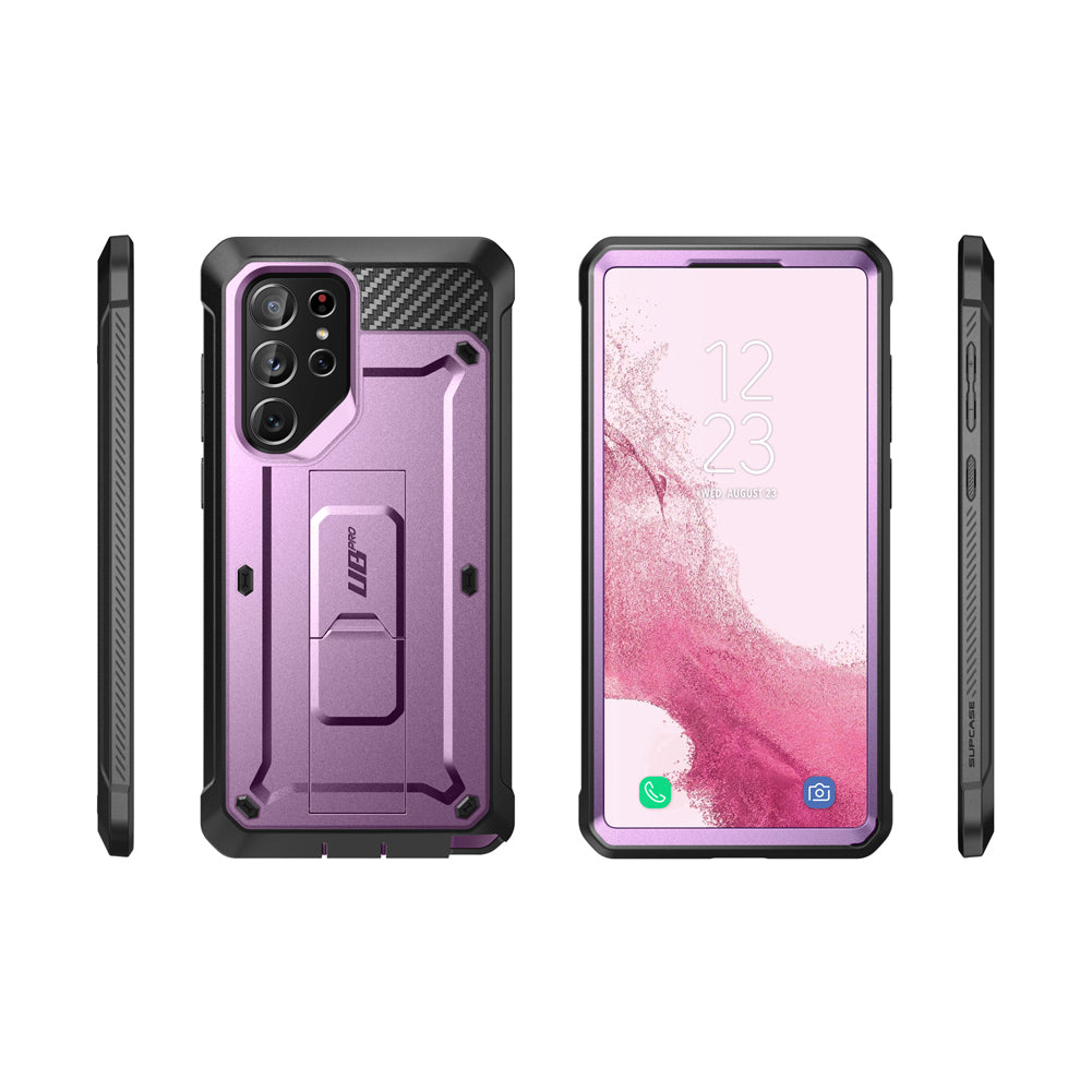 Samsung Galaxy S22 Ultra Unicorn Beetle PRO Heavy Duty Rugged Case - Shockproof, Military Grade Protection, Metallic Purple - Perfect for Outdoor, Work & Extreme Sports