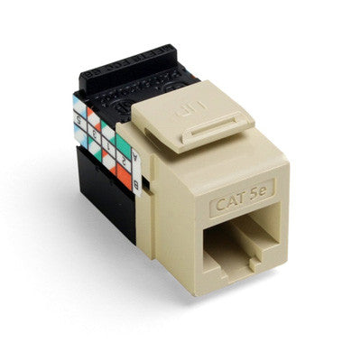 GigaMax Cat5e QuickPort Ethernet Connector - 5G108 RJ45 Network Jack for High-Speed Internet & Home Office Networking - Ideal for Office, Gaming & Smart Home Installations