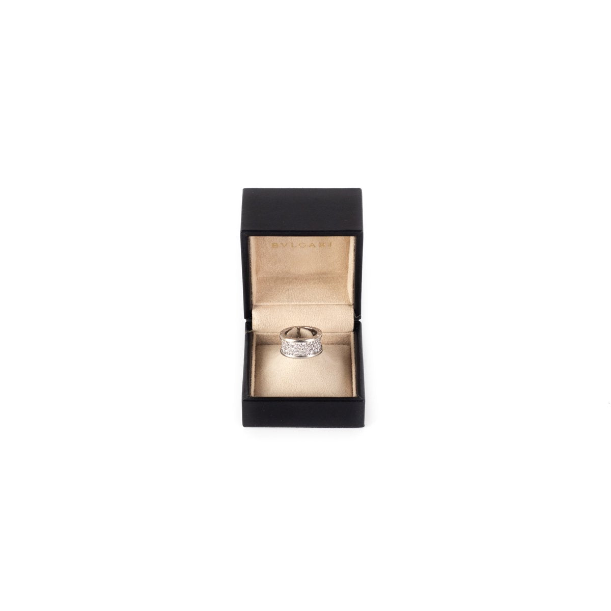 Bvlgari Diamond B.zero1 White Gold Ring for Women - Size 51 (US 5.5) | Luxury Jewelry Gift for Anniversary, Engagement & Special Occasions