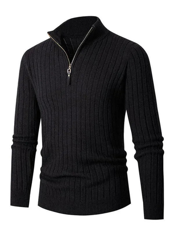 Premium Stretch Men's Turtleneck Sweater - Comfortable Slim Fit Winter Knit Top for Casual Wear & Office Outfits