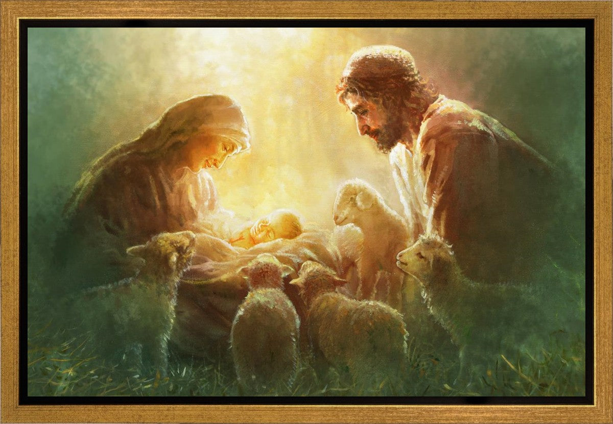 Immanuel Gallery Wrap Canvas - Premium Stretched Canvas Art for Home & Office Decor - Perfect for Living Room, Bedroom, and Office Wall Decor
