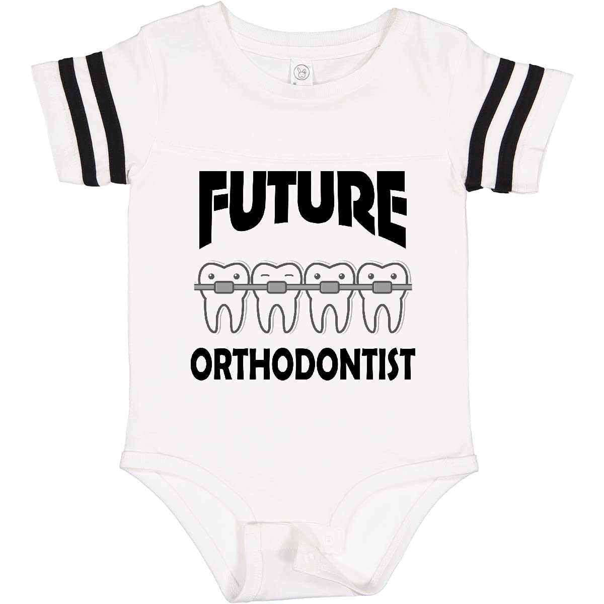 Inktastic Future Orthodontist Baby Bodysuit - Cute Infant Onesie Gift for Dentists & Orthodontists - Perfect for Baby Showers, Birthdays & First Dental Visits