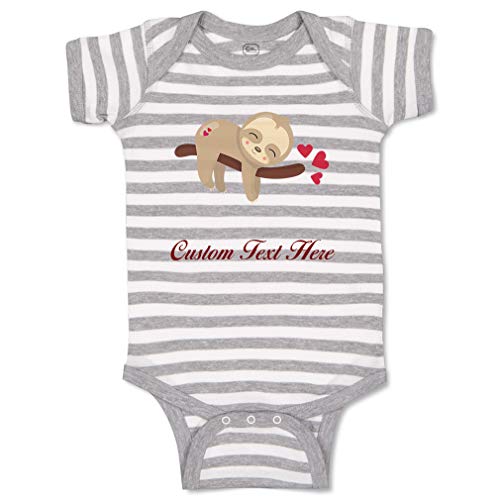 Stripes Gray White Personalized Text Here