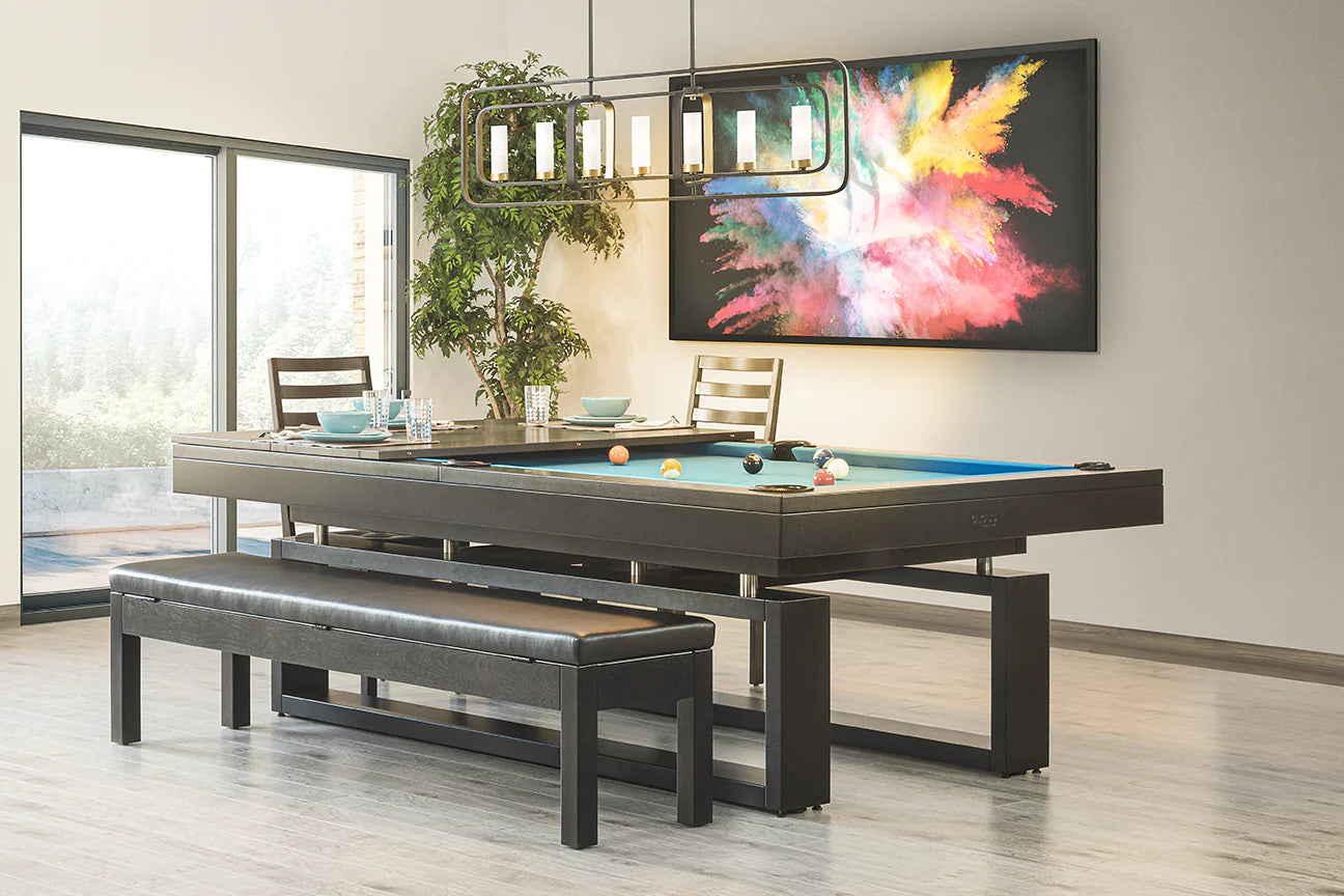 Premium Canadian Billiard Cloud Pool Table for Home Game Rooms & Bars - Professional 8ft Pool Table with Durable Slate Bed & Accessories