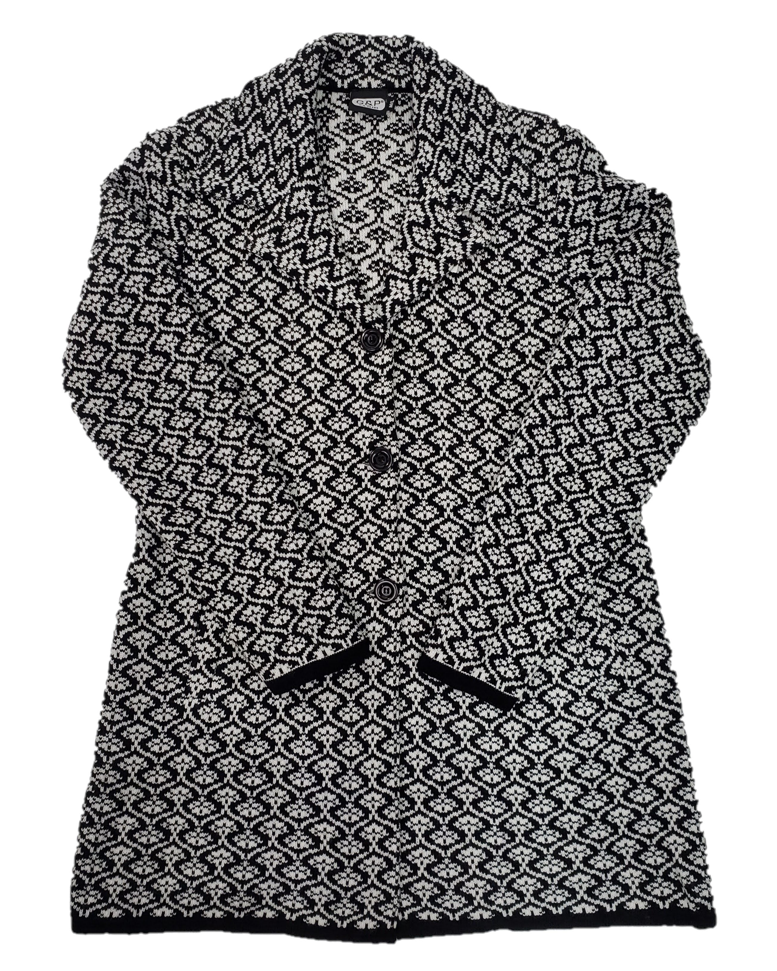Women's Designer Knitted Coat - Stylish Winter Warm Wool Blend Jacket for Casual Outings & Office Wear