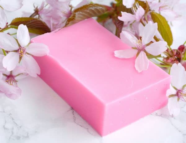 Organic Cherry Blossom Bath Soap with Shea Butter & Glycerine - 125g (Pack of 2) | Natural Skin Care for Dry & Sensitive Skin | Perfect for Relaxing Baths & Spa Days at Home