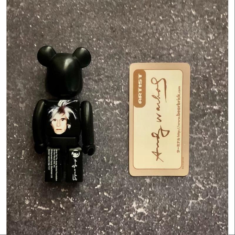 Bearbrick Series 15 ARTIST Andy Warhol 100% Collectible Vinyl Figure - Limited Edition Pop Art Toy for Display & Gifting