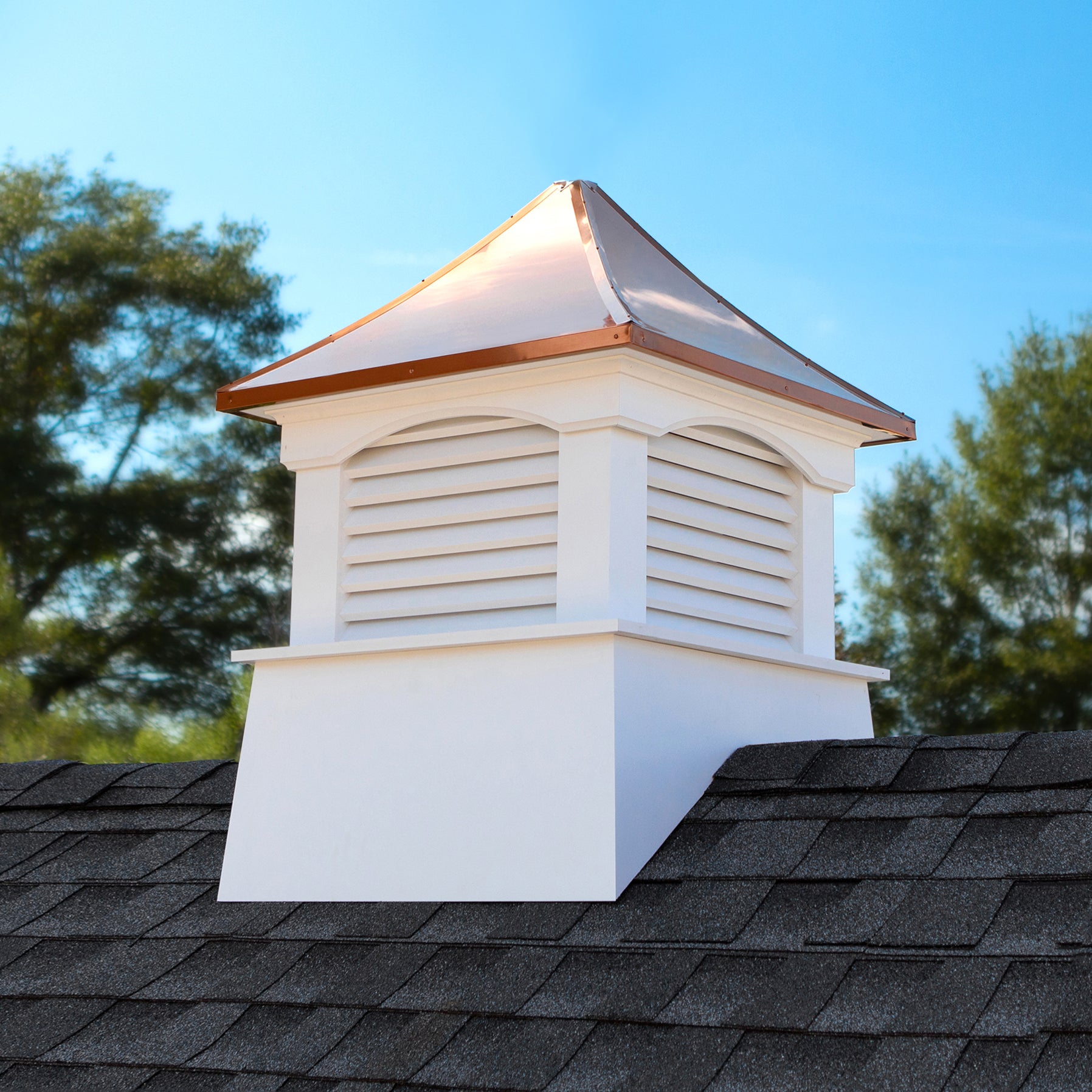 Premium Coventry Vinyl Cupola - Weatherproof & Durable Roof Ventilation Solution for Homes, Barns & Sheds - Perfect for Attic Cooling & Moisture Control