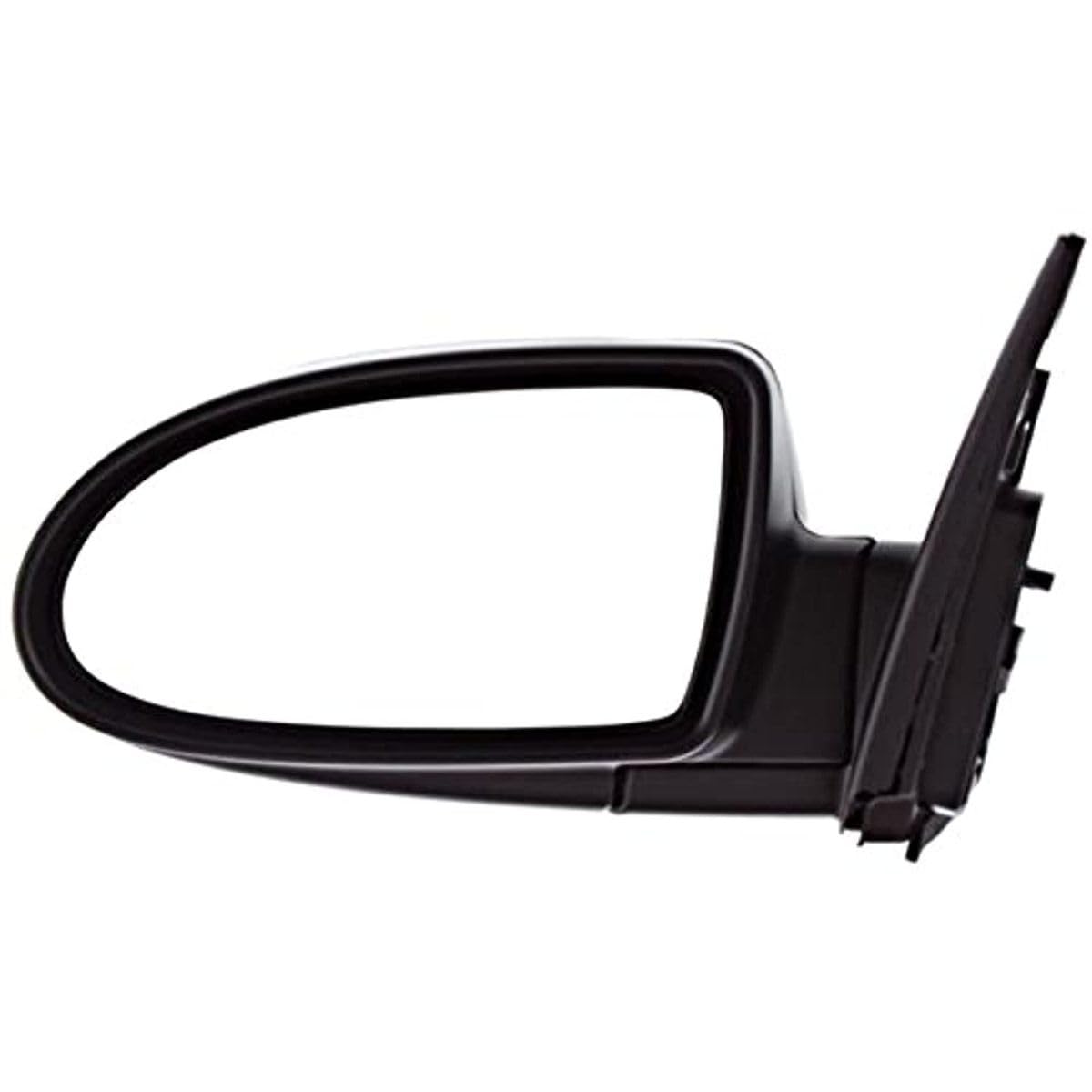 2006-2009 Hyundai Accent Left Driver Side Power Mirror Replacement - Non-Painted Black, Non-Heated | Perfect for Parking Protection & Lane Changing Safety