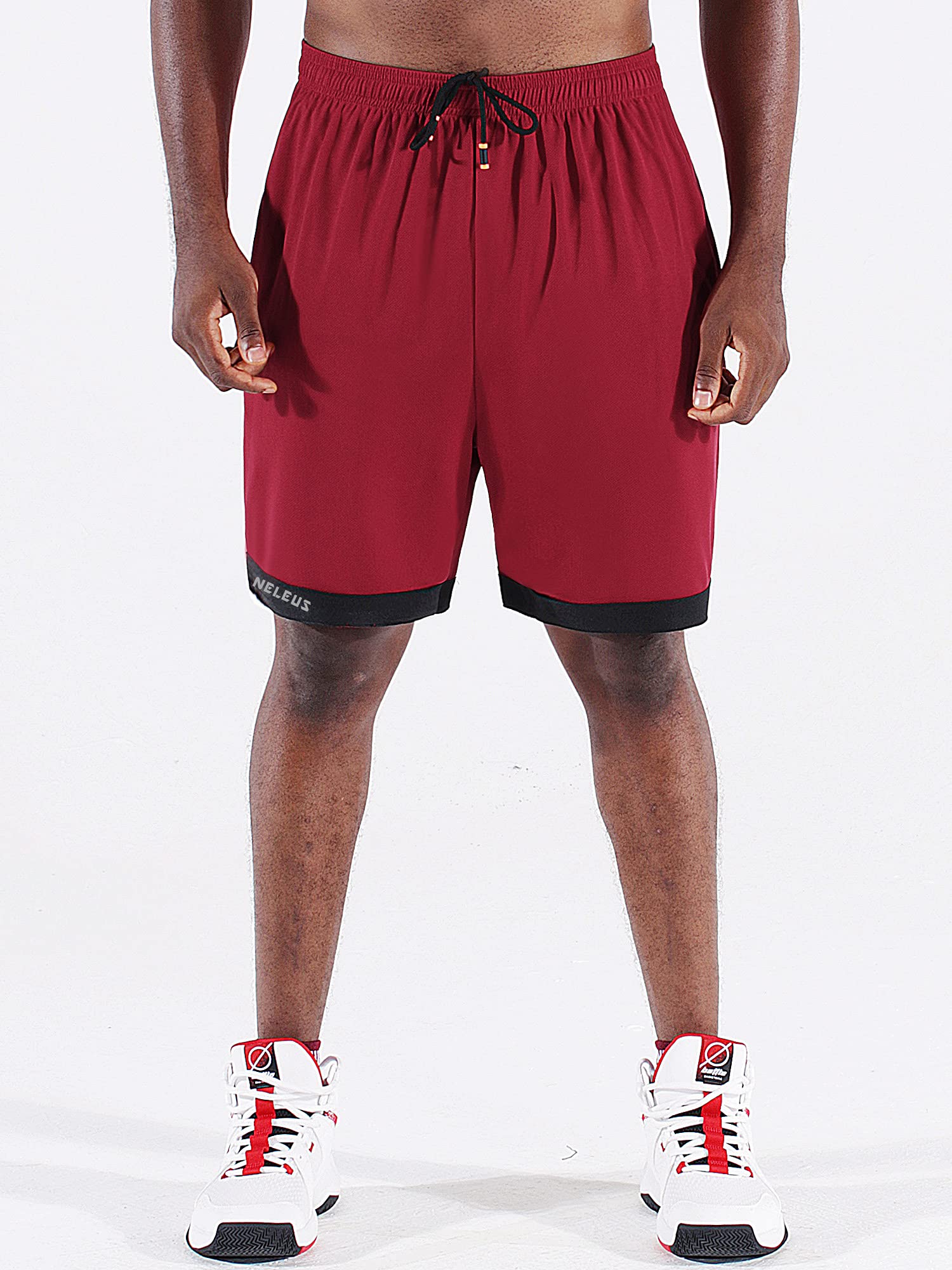 NELEUS Men's Lightweight Quick-Dry Workout Shorts with Pockets - Gym Running Basketball Training & Casual Wear