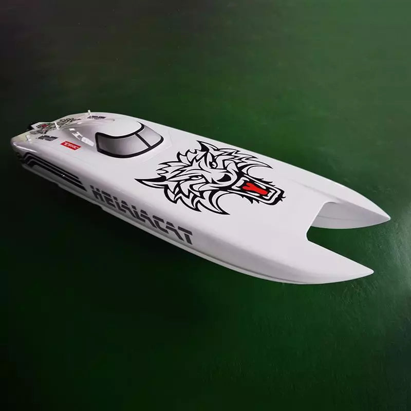 E51 2.4Ghz High Speed RC Racing Boat - 100km/h Dual Motor Kevlar Hull with PNP Servo ESC Mount (1300x360x220mm) - Perfect for Lake Racing, DIY Projects & Water Sports