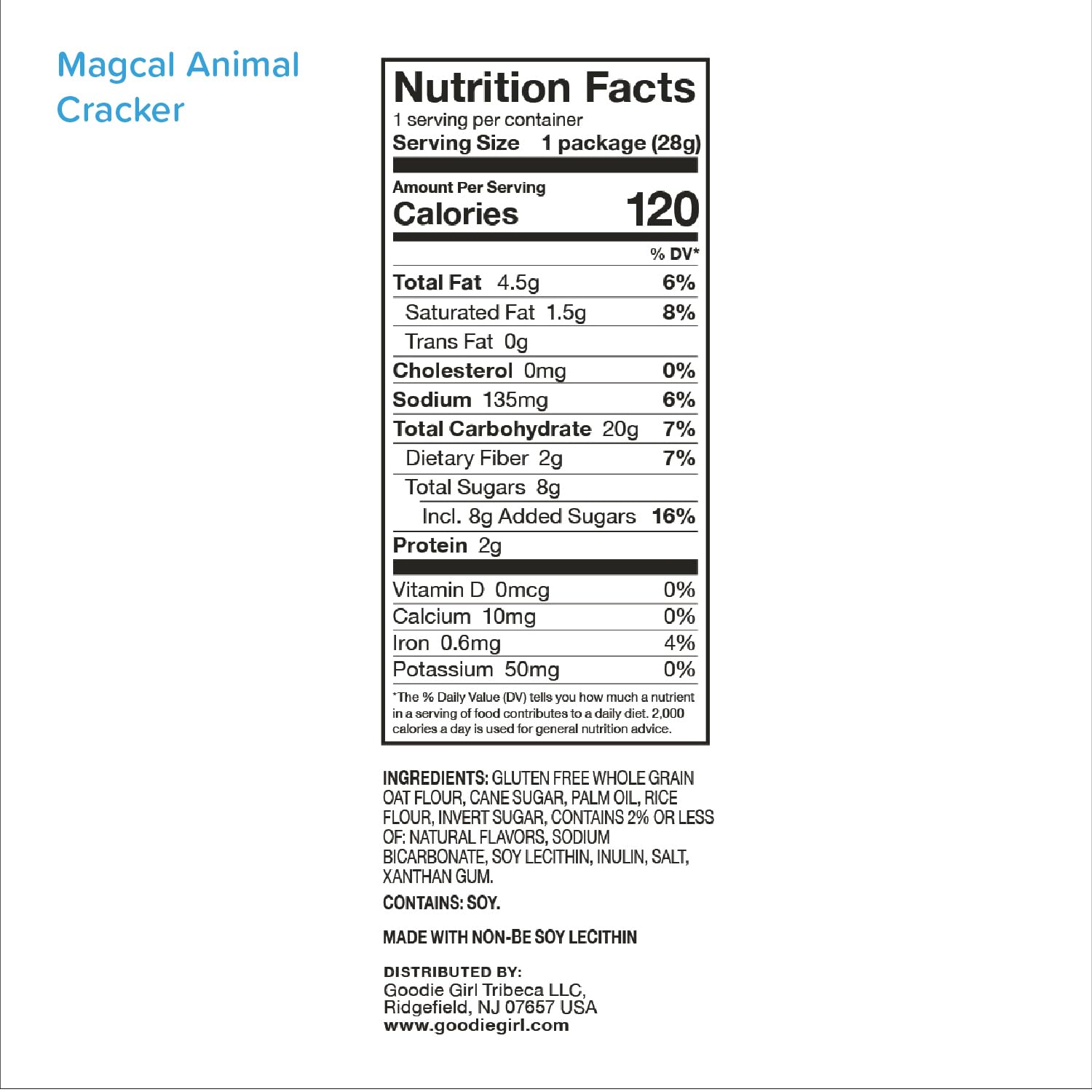 Goodie Girl Gluten Free Animal Crackers Snack Packs - 10 Pack | Vegan, Allergy Friendly (Peanut/Dairy/Egg Free), 120 Calorie per Pack | Perfect for School Lunches, Travel & Healthy Snacking