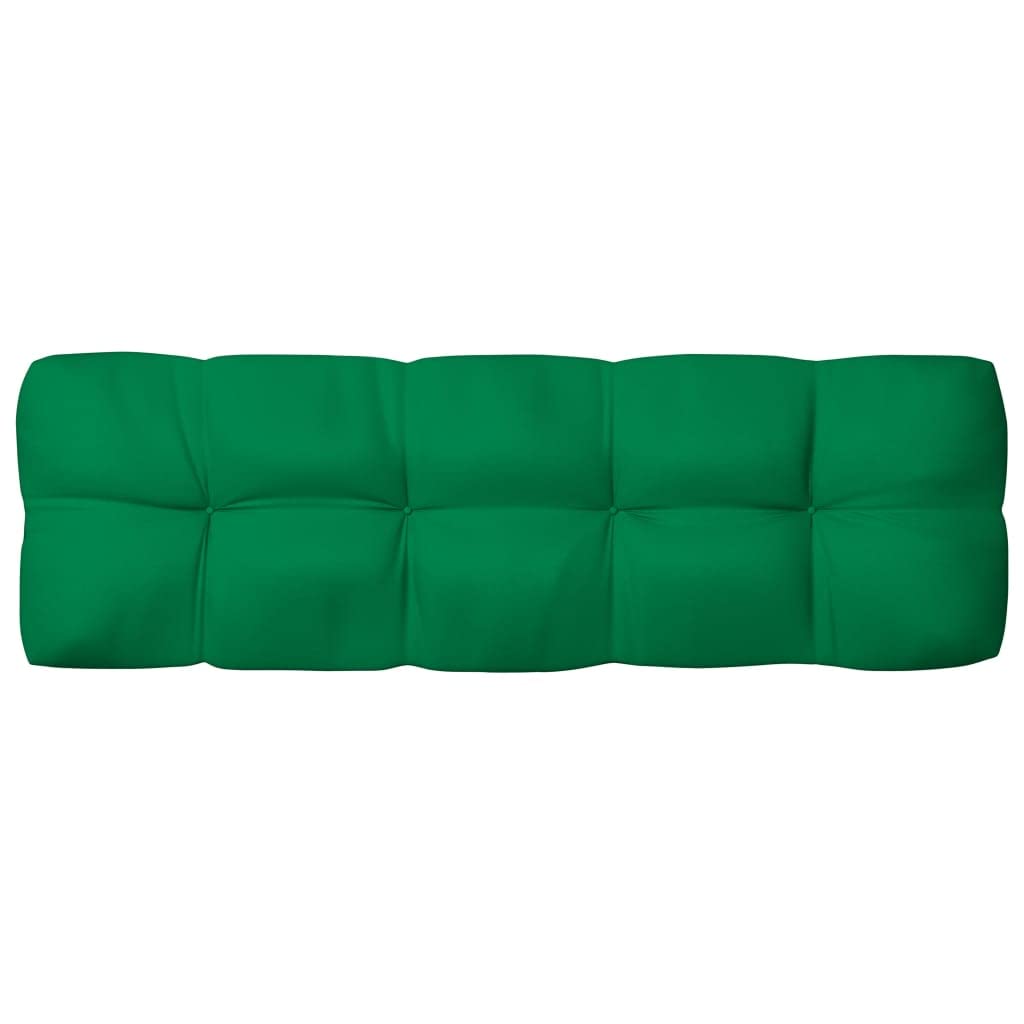 7-Piece Pallet Sofa Cushion Set - Waterproof Outdoor Patio Cushions, Universal Floor Cushions for Furniture - 100% Polyester Fabric (Green) - Perfect for Garden, Deck, Poolside & Lounge Areas