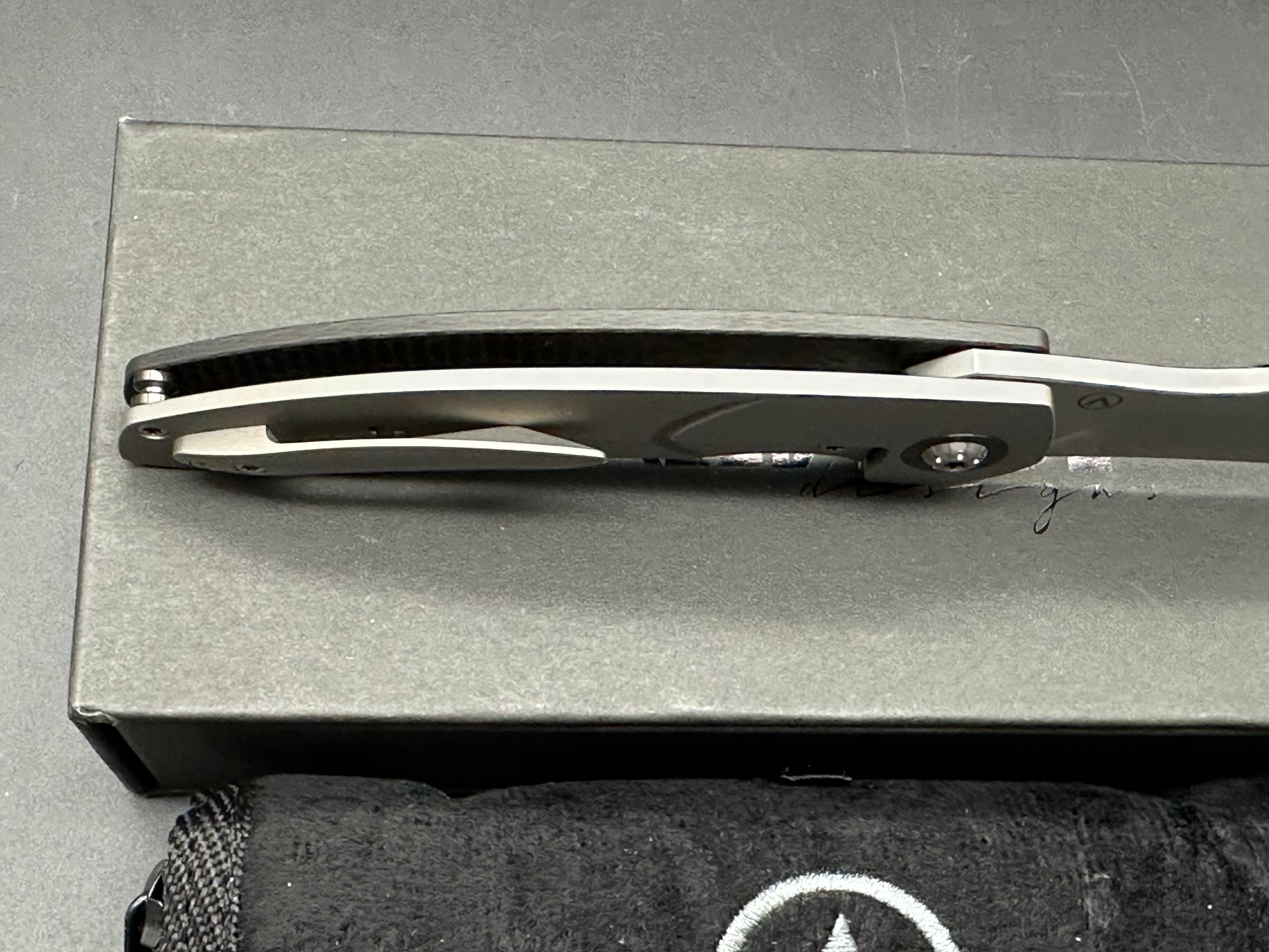 Premium Walter Randolph Deimos Folding Knife - M390 Super Steel Blade, Carbon Fiber & Zircuti Handle - EDC, Outdoor, Survival & Tactical Use