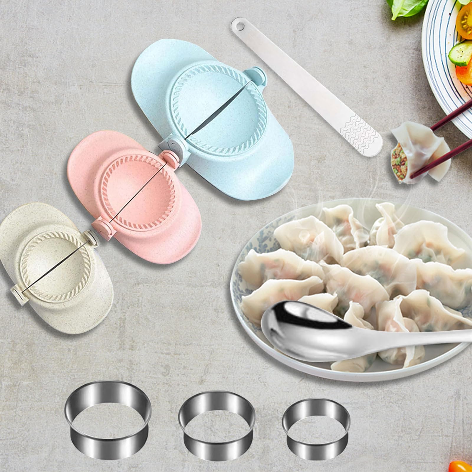 Dumpling Mold Set - 3 Sizes (4.9