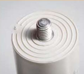 CMI4 4504 45uF 450VAC Motor Run Capacitor - 40x94mm with M8 Mounting Stud, 25-85°C Temperature Range, 10,000 Hours Lifespan - Ideal for HVAC Systems, Industrial Motors & Pump Applications