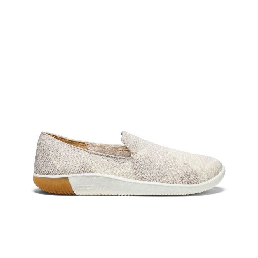 Women's KNX Knit Slip On Sneakers - Comfortable Casual Shoes for Women in Silver Lining/Birch | Perfect for Walking, Work & Everyday Wear