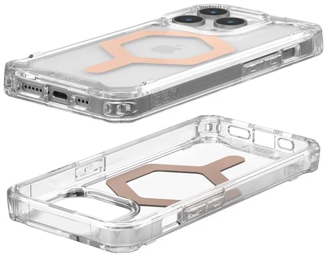 Magnetic Phone Case for iPhone 15 Pro Max - Compatible with MagSafe, Transparent & Gold Options - Perfect for Everyday Protection & Wireless Charging