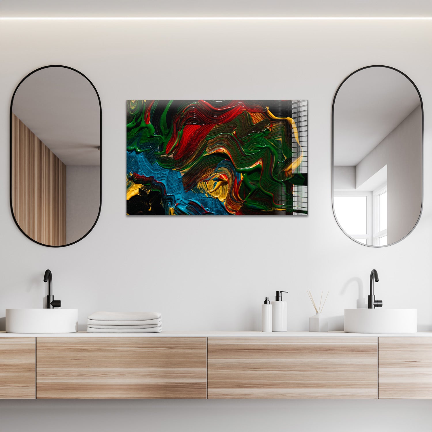 Vibrant Abstract Painting - Modern Wall Art for Living Room, Bedroom & Office Decor
