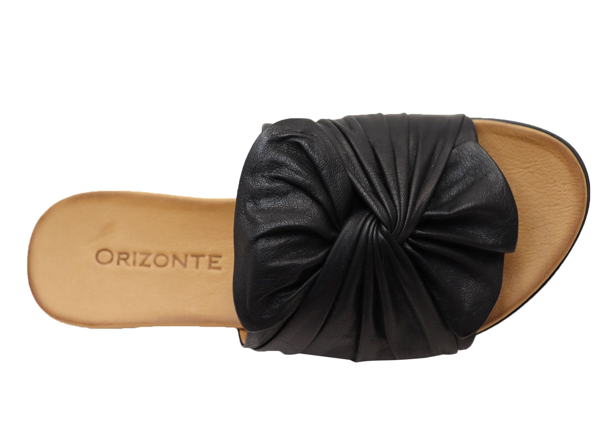 Orizonte Mistiq Women's European Leather Comfortable Slides Sandals - Perfect for Beach, Poolside & Summer Casual Wear