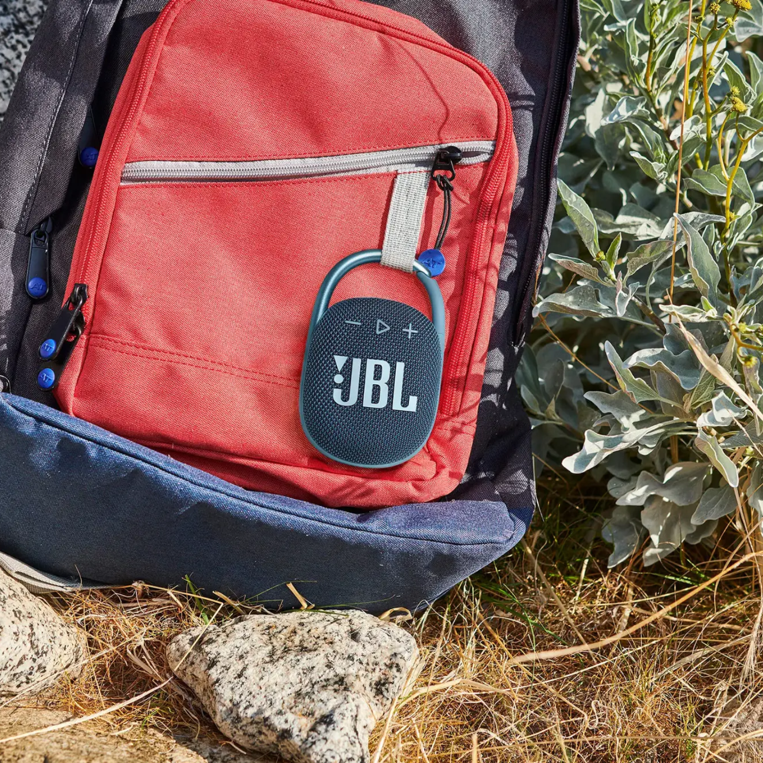 JBL Clip 5 Portable Bluetooth Speaker - Waterproof Wireless Speaker with 10 Hours Playtime, Perfect for Outdoor Adventures, Beach, Hiking & Pool Parties (White)