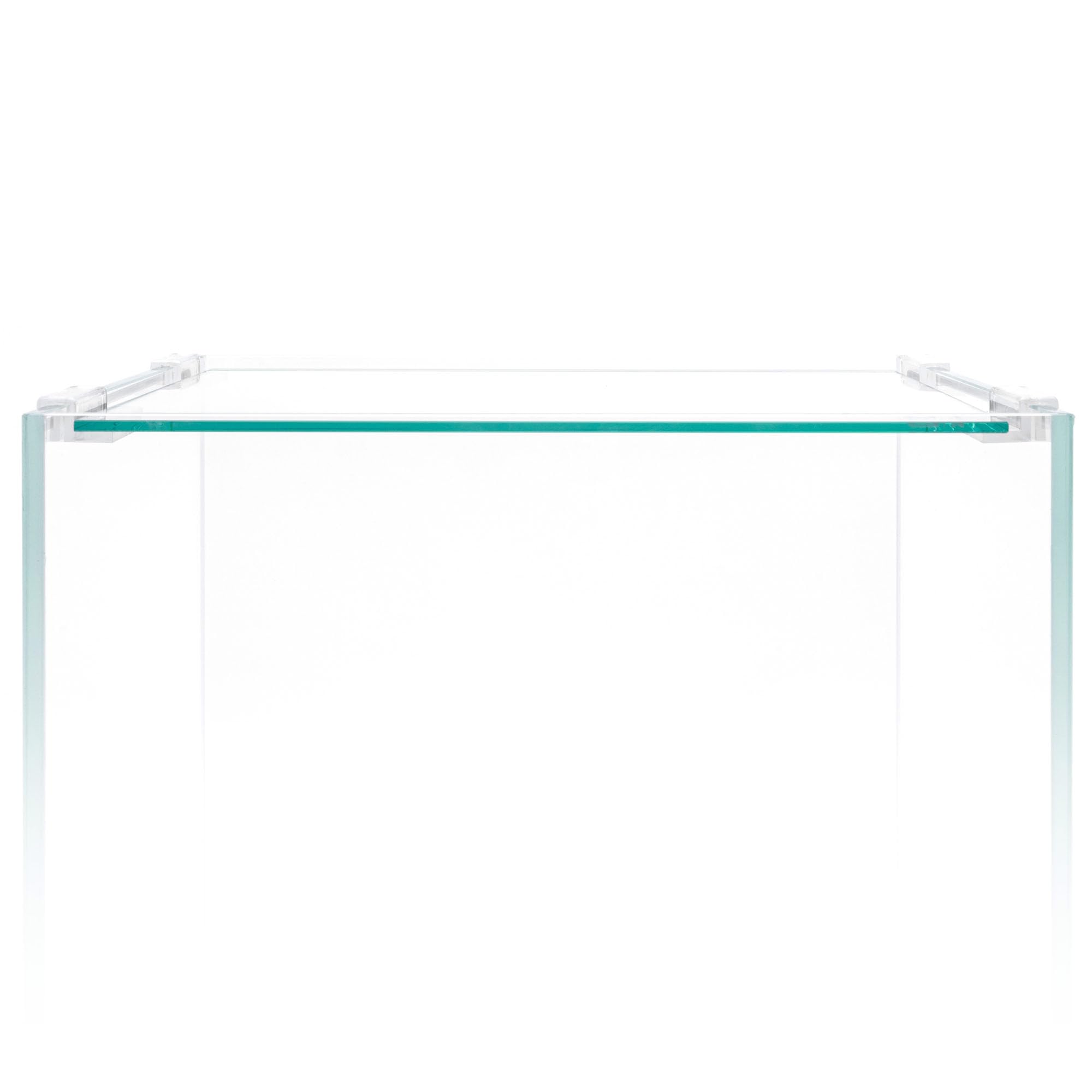 Ultra Clear Rimless Aquarium Lid for Glass Tanks - Frameless Fish Tank Cover with Clips (Fits 90L Aquariums) | Perfect for Saltwater & Freshwater Home Aquariums, Shrimp Tanks & Planted Aquascapes