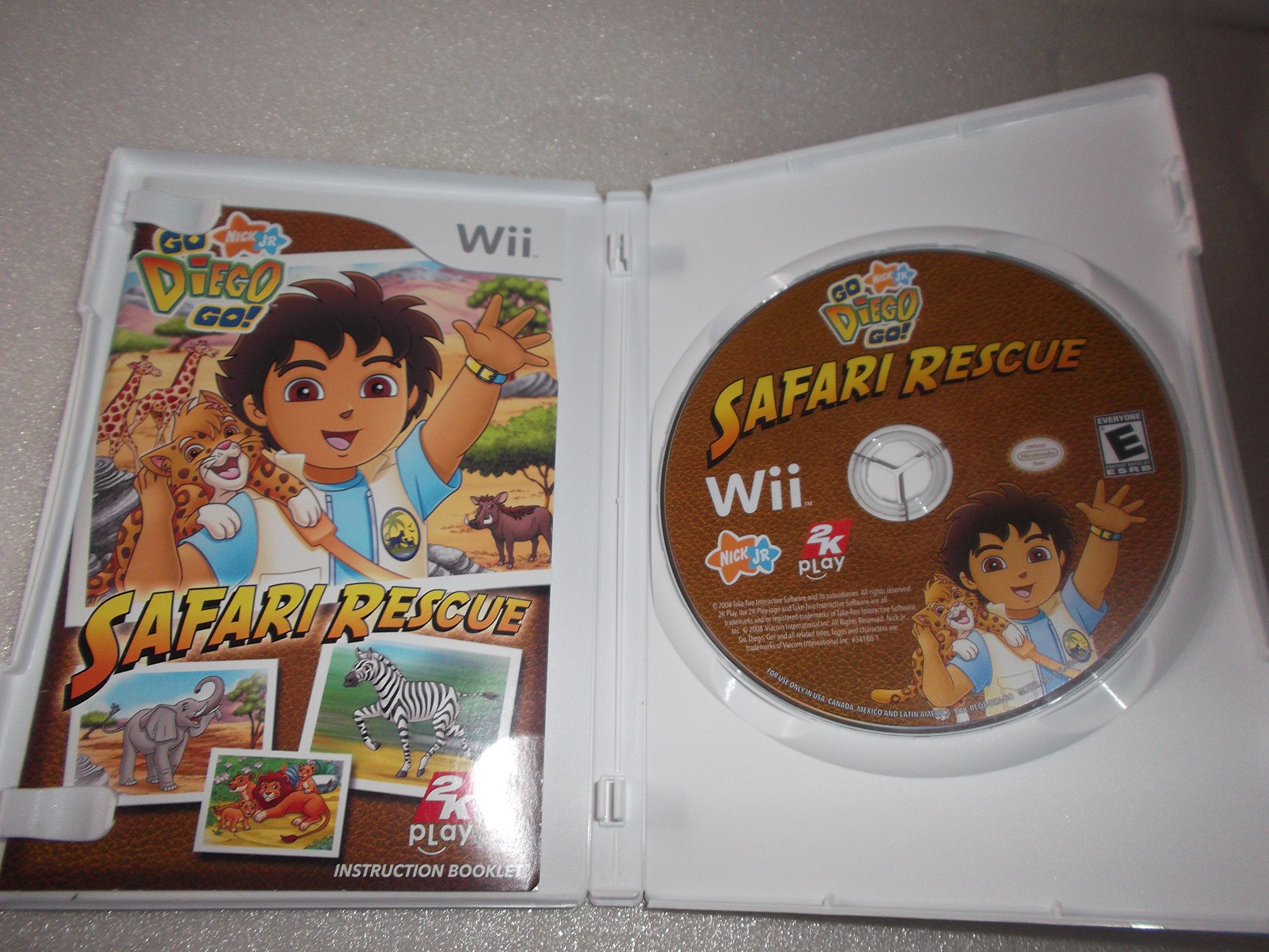 Go Diego Go Safari Rescue Game for Nintendo Wii - Fun Adventure for Kids & Family Game Night