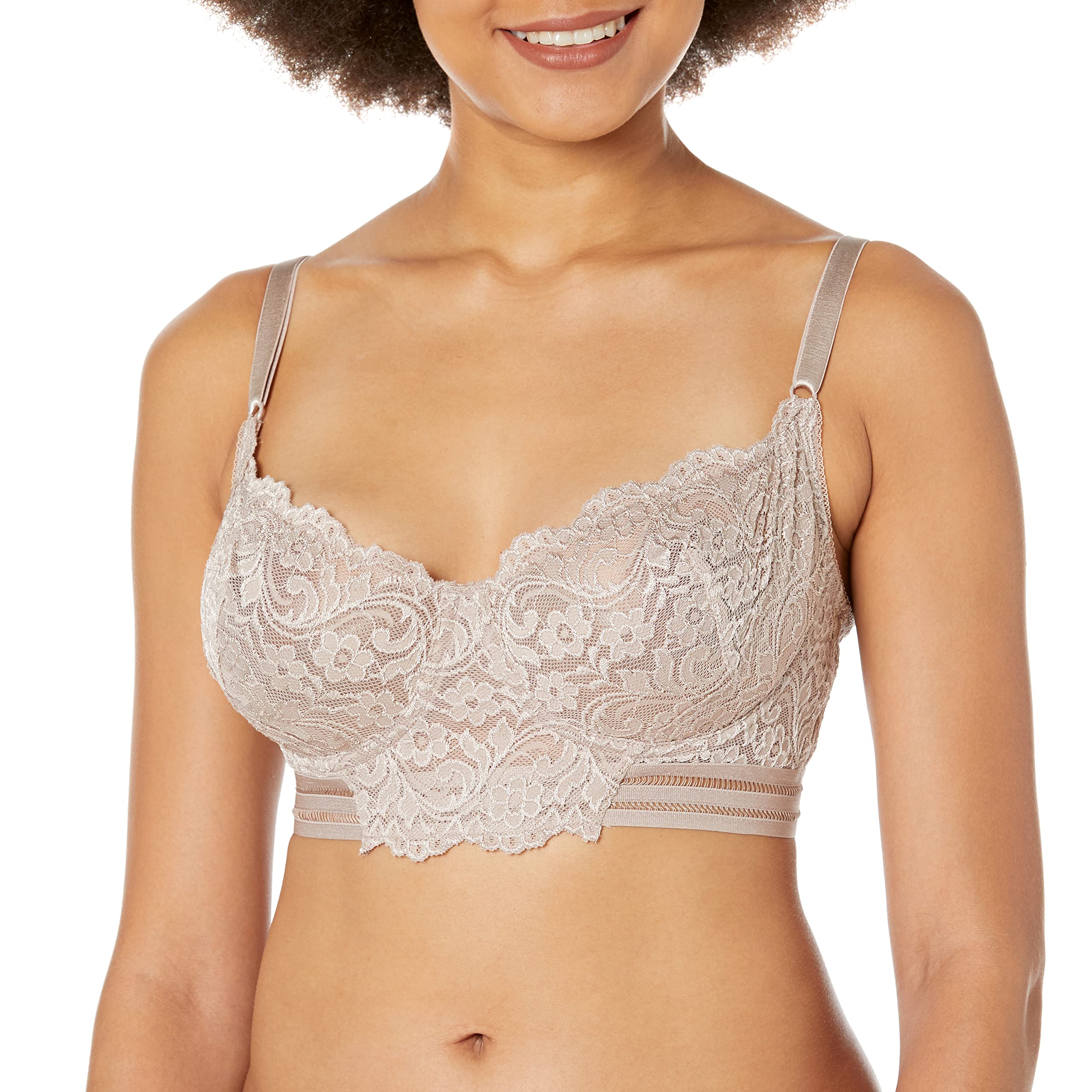 Smart & Sexy Women's Signature Lace Unlined Balconette Bra - Comfortable Everyday Wear, Perfect for Work & Date Nights