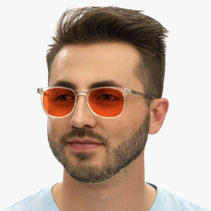 Blue Light Blocking Glasses for Night Reading - Taylor Crystal Lenses for Eye Strain Relief | Perfect for Computer Work, Gaming & Screen Time