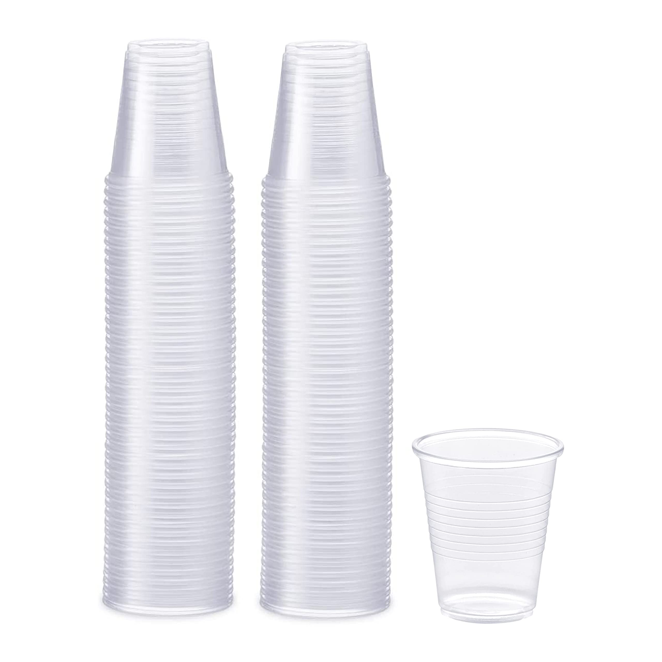 PAMI 5oz Clear Plastic Cups [100-Pack] - BPA-Free Disposable Drinking Glasses for Parties, Events & Daily Use - Ideal for Iced Tea, Smoothies, Cocktails, Jello, Punch & Cold Beverages - Perfect for Home, Office, Restaurants & Outdoor Gatherings
