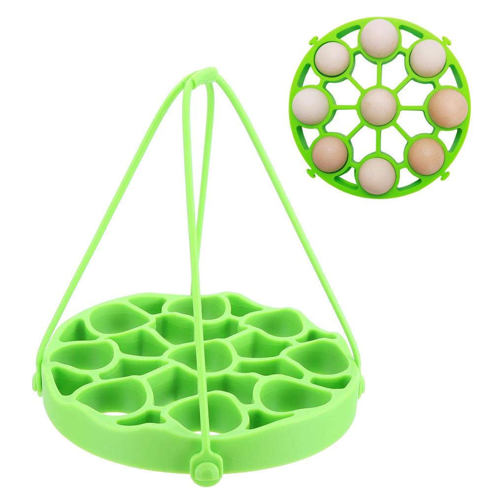 Premium Silicone Egg Steamer Rack - Food Grade, Portable & Washable Egg Holder for Pressure Cookers | Perfect for Meal Prep, Baby Food & Healthy Cooking Accessories