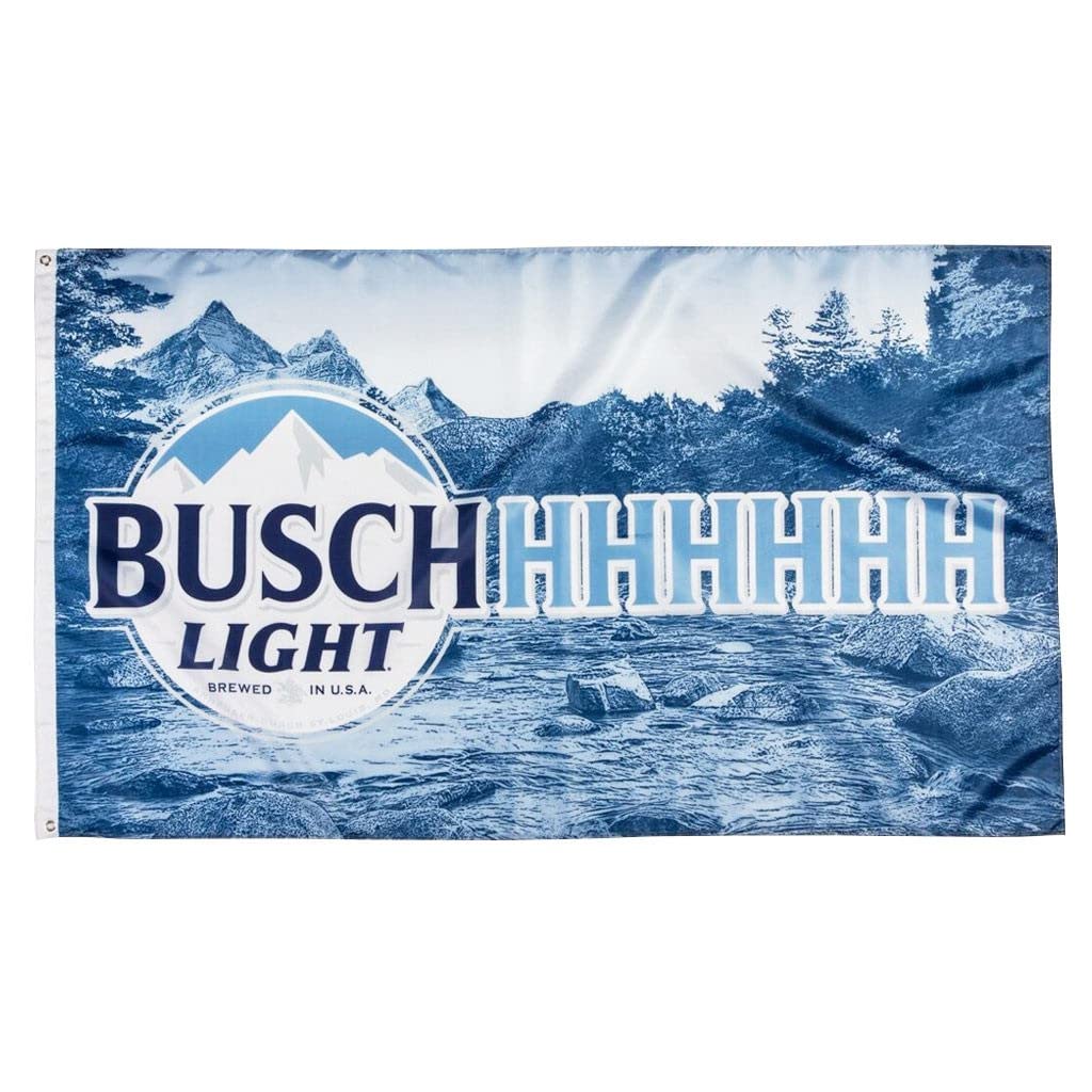 Busch Light Beer Flag - American Lager Beer Banner for Tailgating, Parties & Game Day Decorations