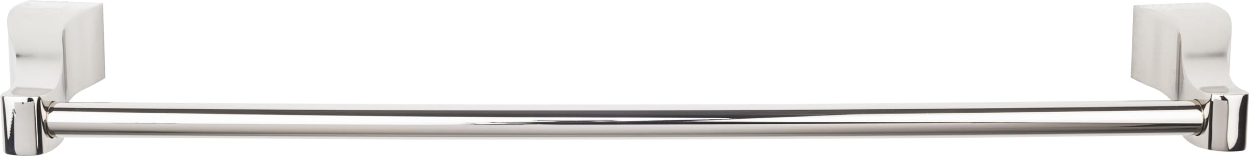 Top Knobs AQ10-PC Chrome Single Towel Rod for Bathroom - Aqua Finish, Durable & Stylish Bathroom Accessory for Towel Organization & Space Saving