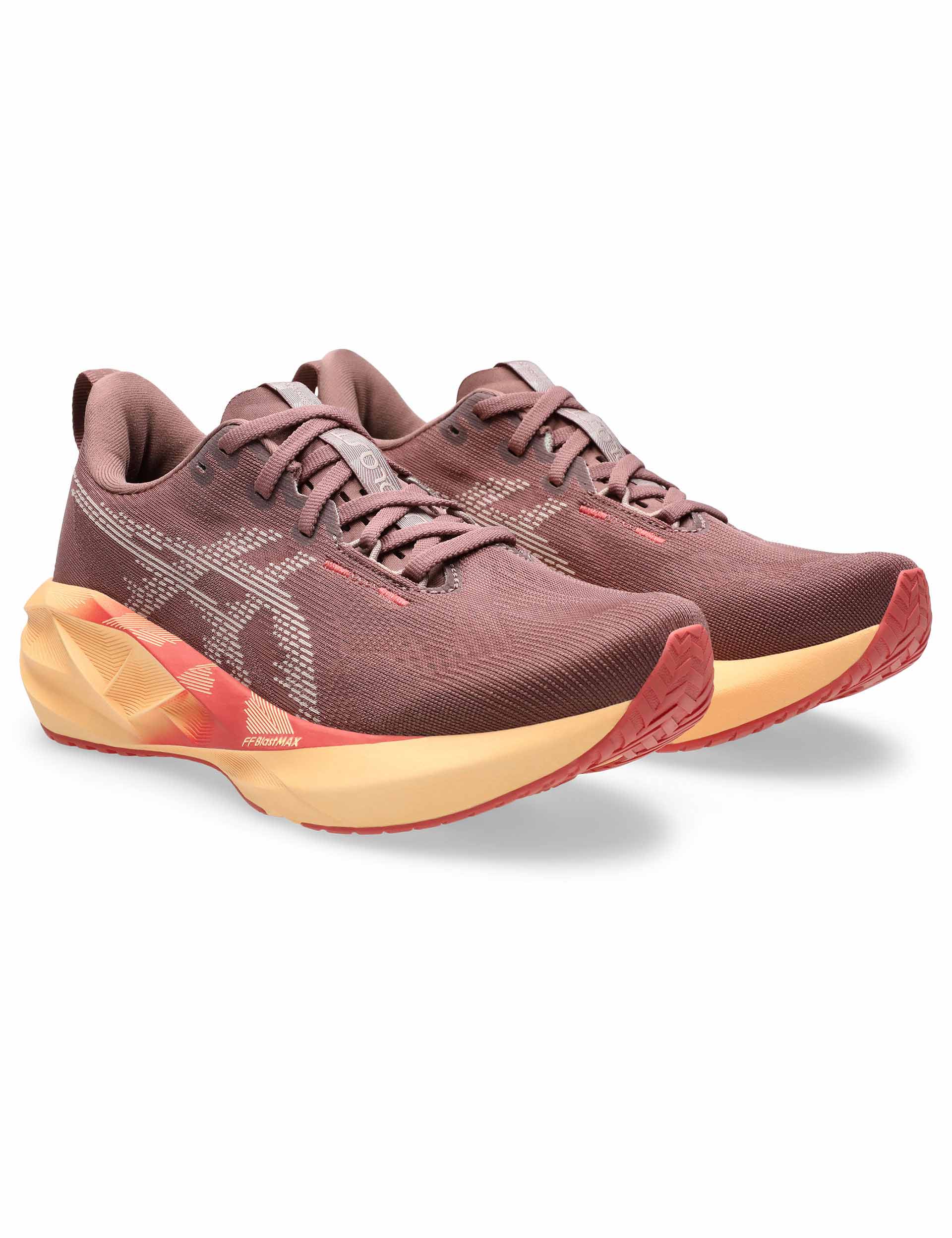 ASICS Novablast 5 Running Shoes - Rubble Red/Fawn - Lightweight Cushioned Sneakers for Men & Women | Perfect for Jogging, Gym Workouts & Everyday Comfort
