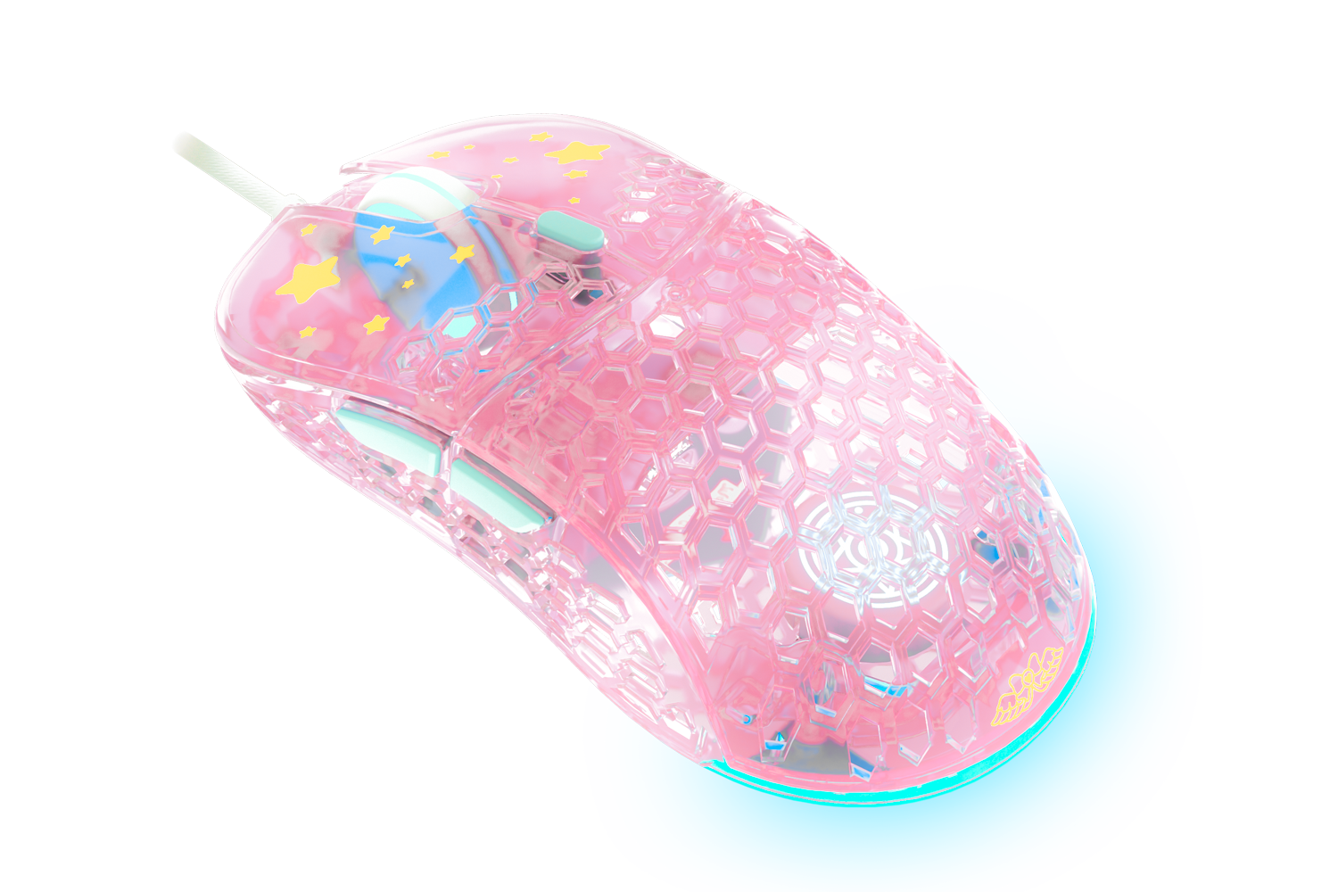 UltraLight Wireless Gaming Mouse - Magical Fairy M1 RGB Ergonomic Design for PC, Mac, Laptop - Perfect for FPS, MOBA, Esports & Office Work