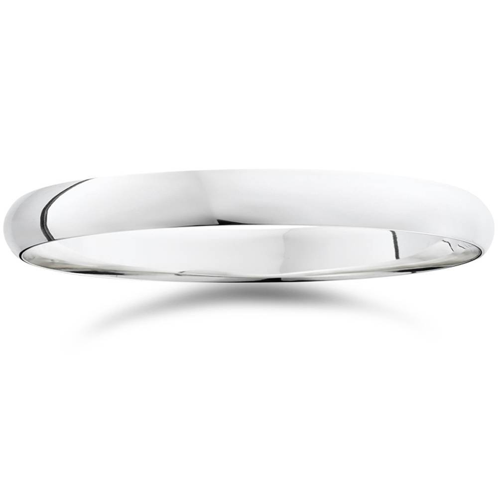 14K White Gold High Polished Men's Wedding Band - Elegant & Durable Ring for Engagement, Anniversary & Special Occasions