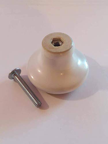 Farm Tractor Ceramic Drawer Knobs - Red Glossy Pulls for Cabinets & Dressers