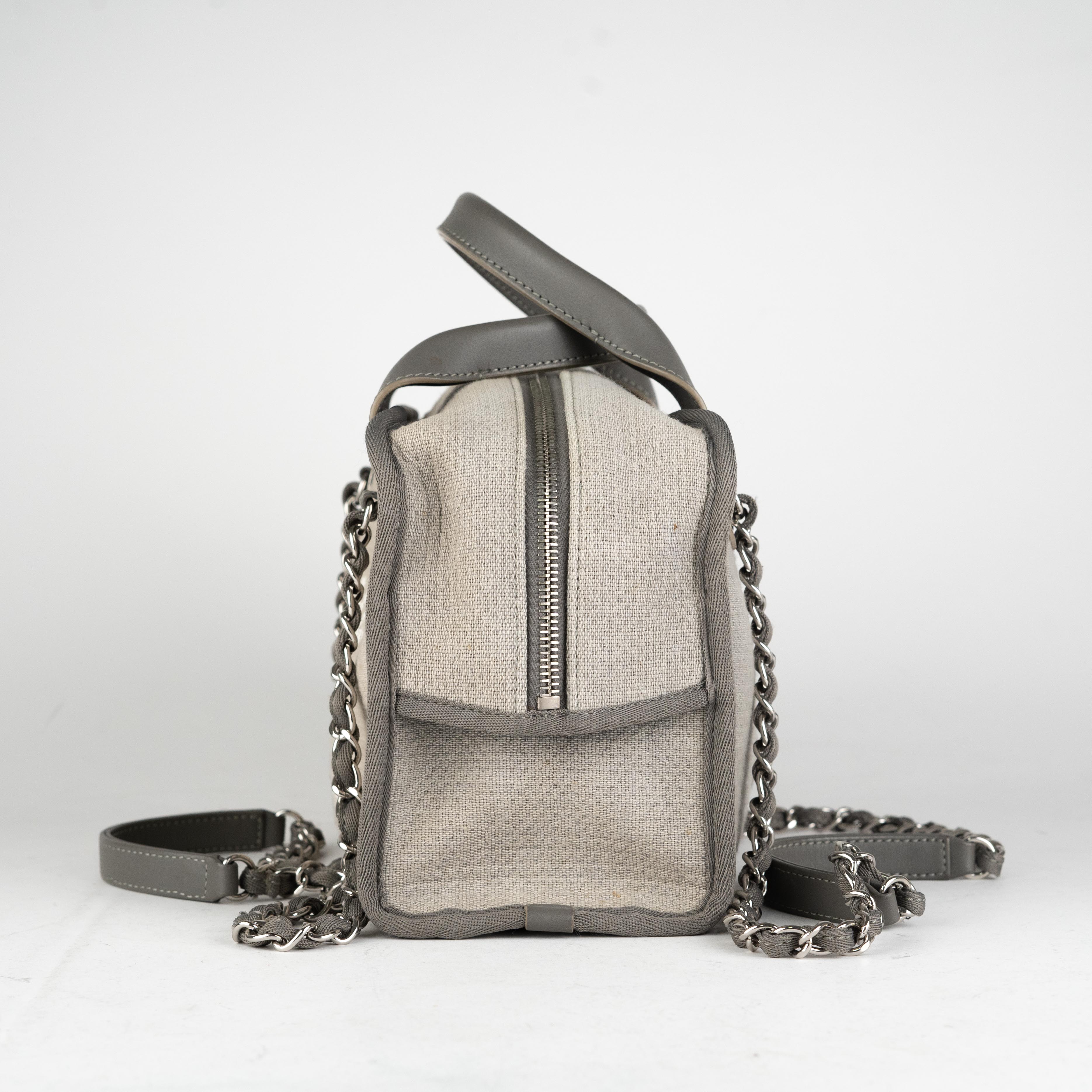 Chanel Deauville Bowling Bag in Grey - Luxury Tote Handbag for Women | Perfect for Travel, Shopping & Everyday Use