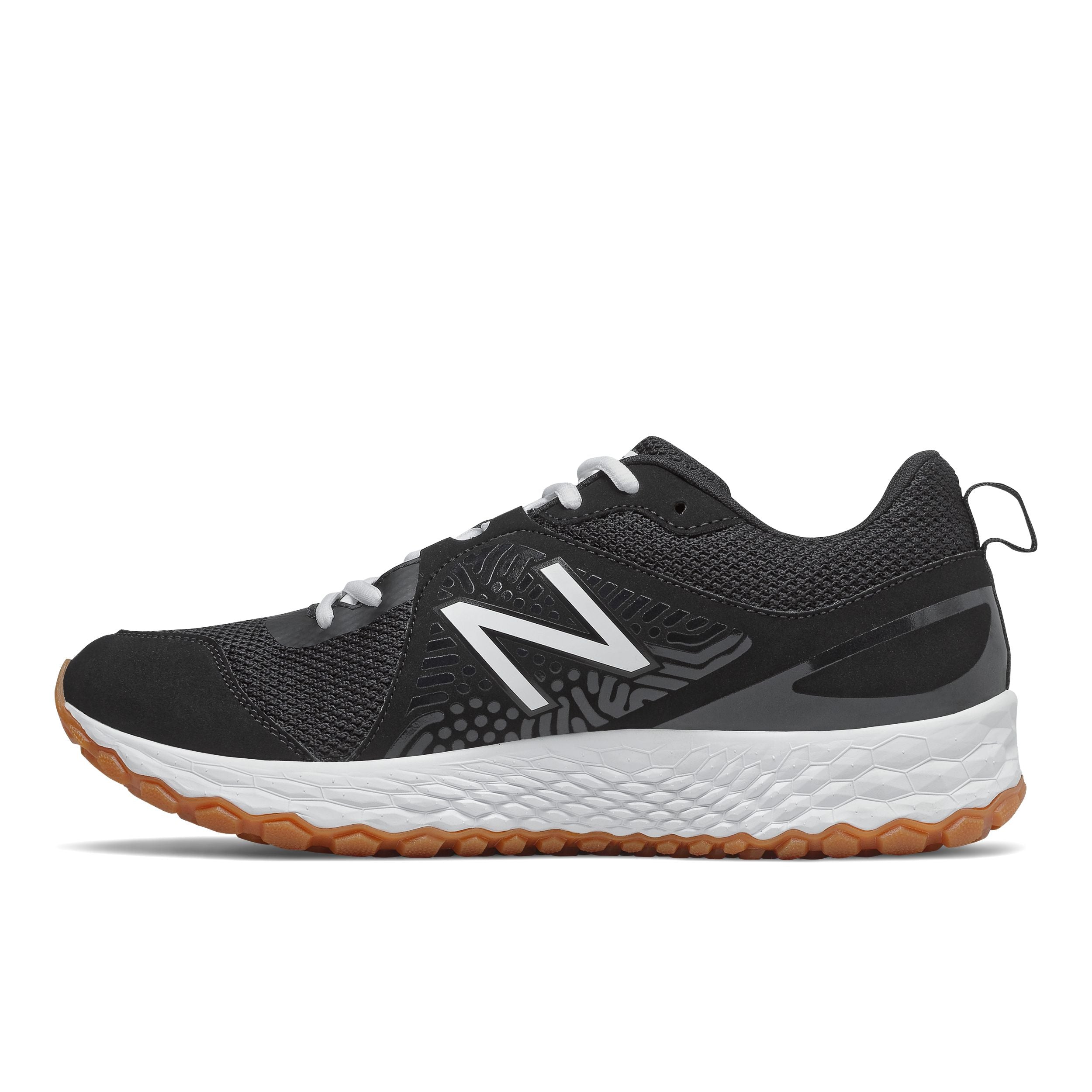 New Balance 3000v5 Black & White Turf Baseball Cleats - Lightweight Athletic Shoes for Baseball, Softball & Field Sports Training