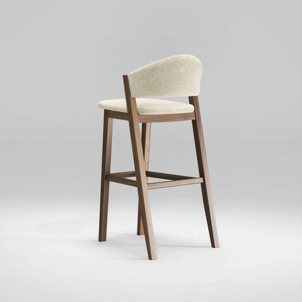 CARAVELA Bar Stool - Modern Adjustable Counter Height Stool with Backrest, Set of 2 - Perfect for Kitchen Island, Breakfast Bar & Home Pub Decor